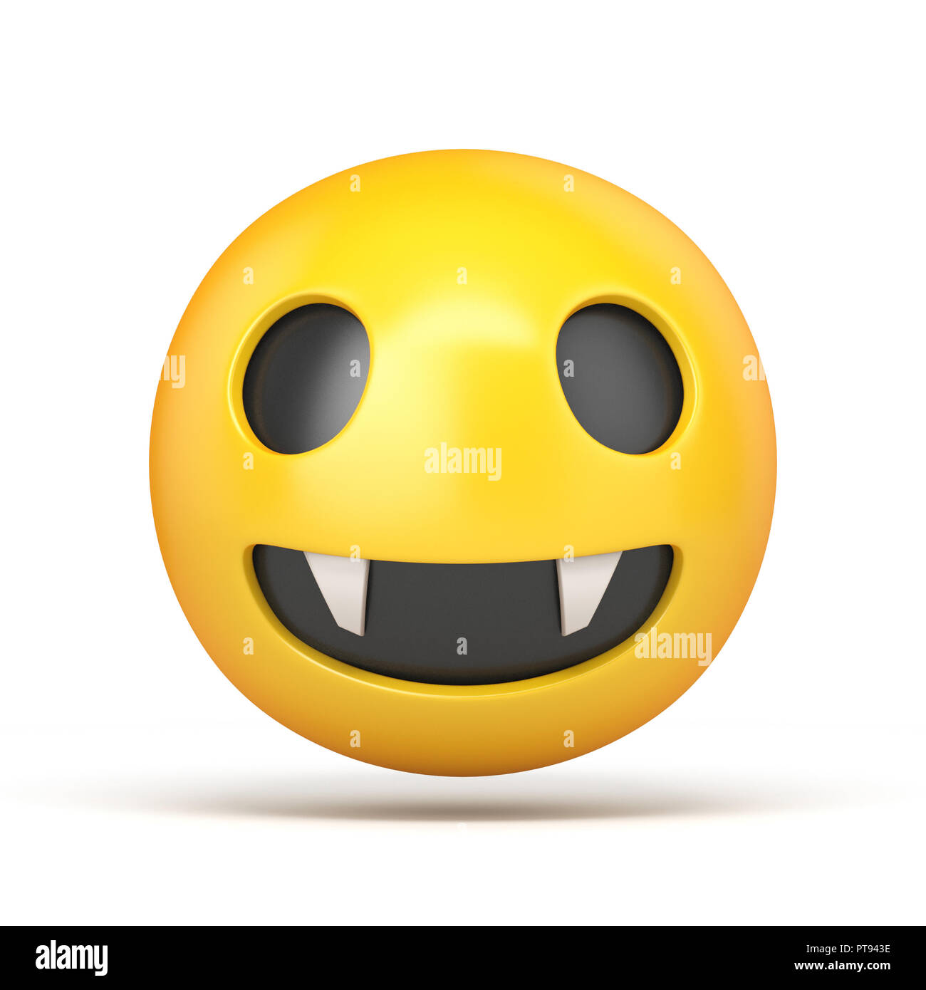 smiley faces with teeth showing