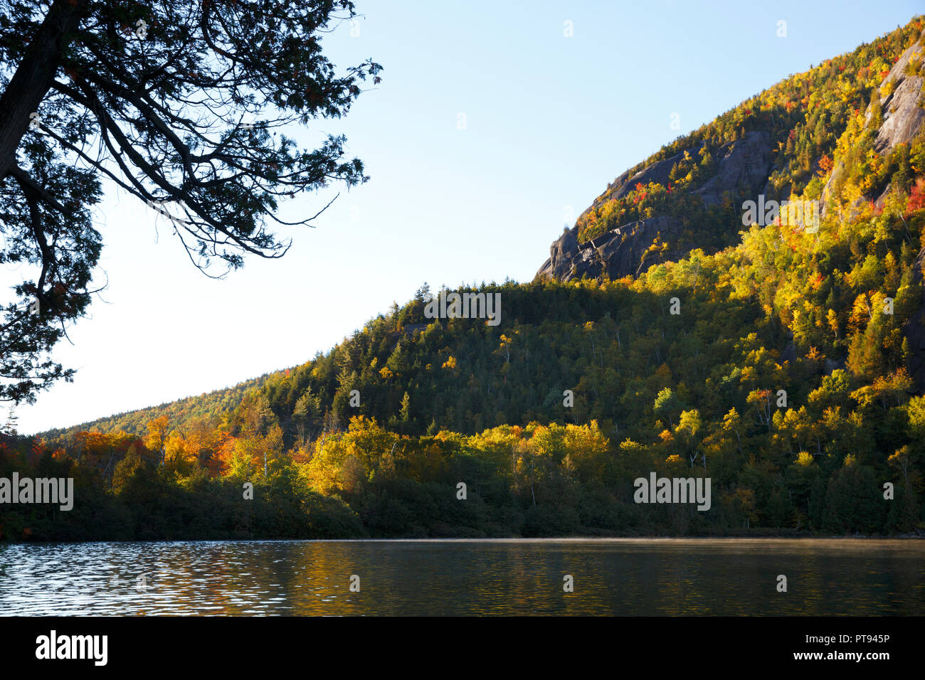 Fall foliage in the high peaks region of the Adirondacks, New York, USA