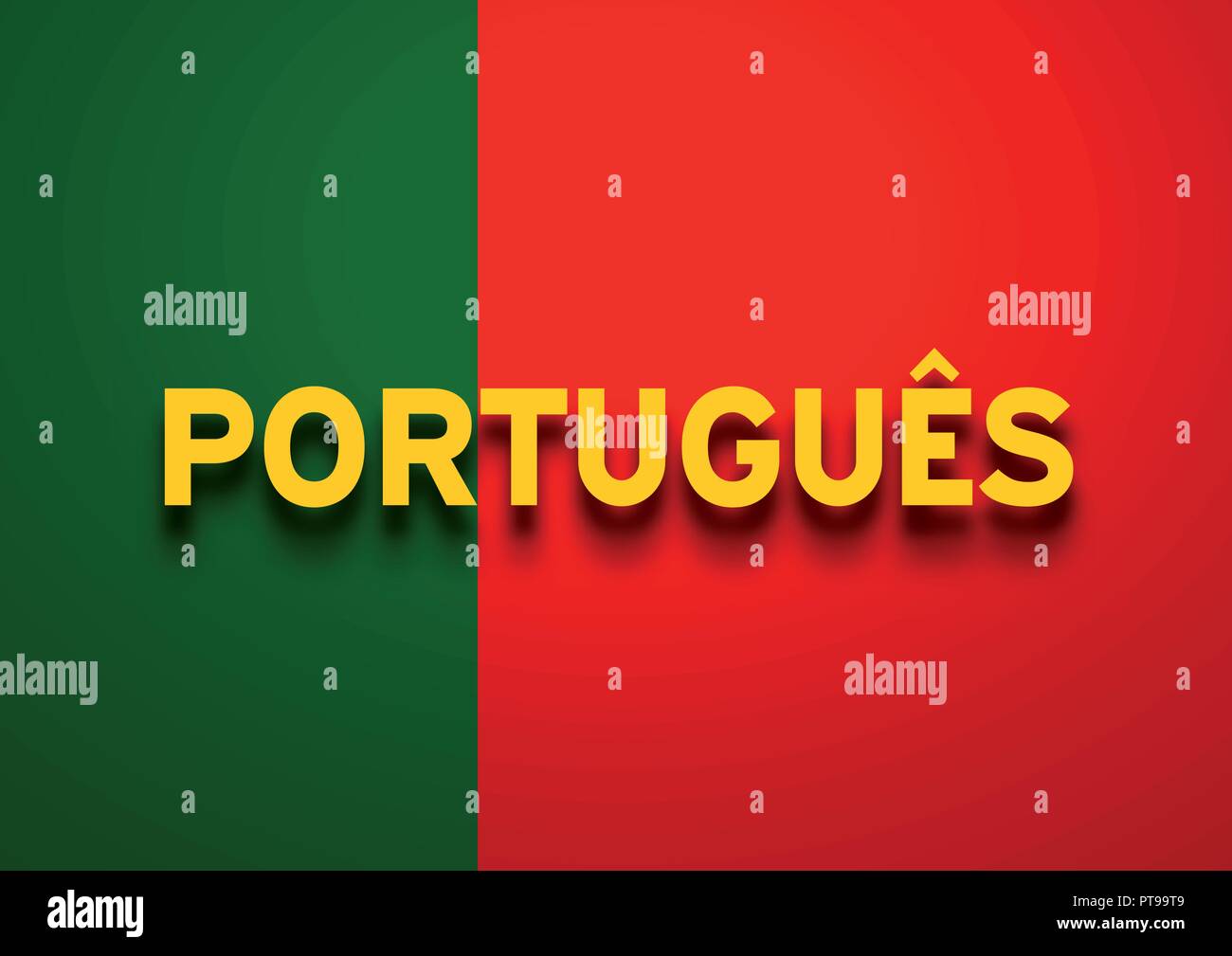 Speak Portuguese background Stock Vector