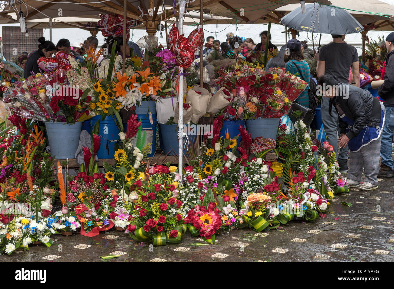 Flower market Cuenca Ecuador Stock Photo Alamy