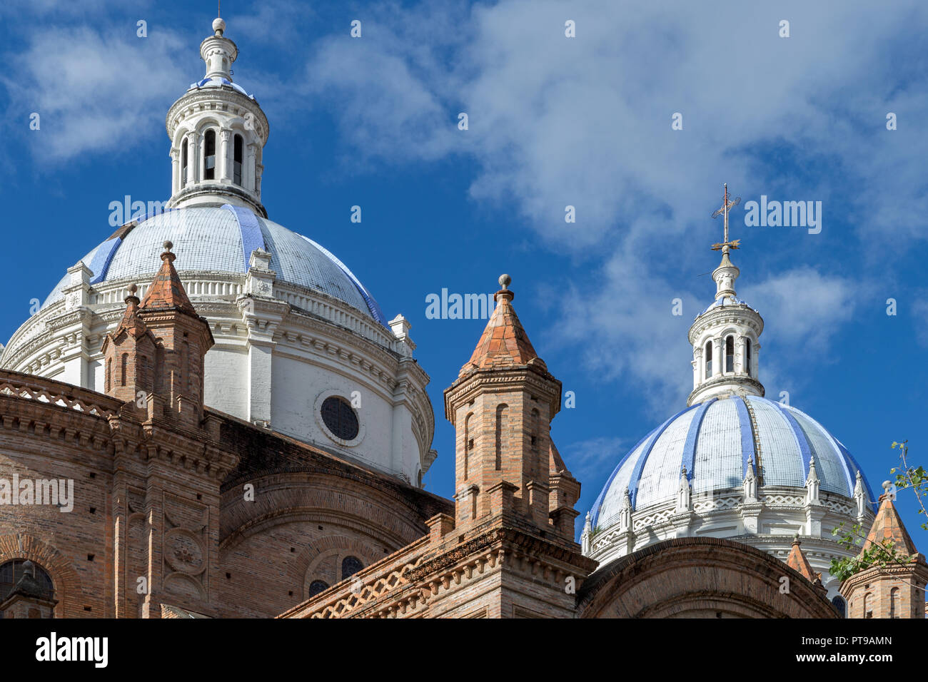Domes of the New Cathedral Cuenca Ecuador Stock Photo Alamy
