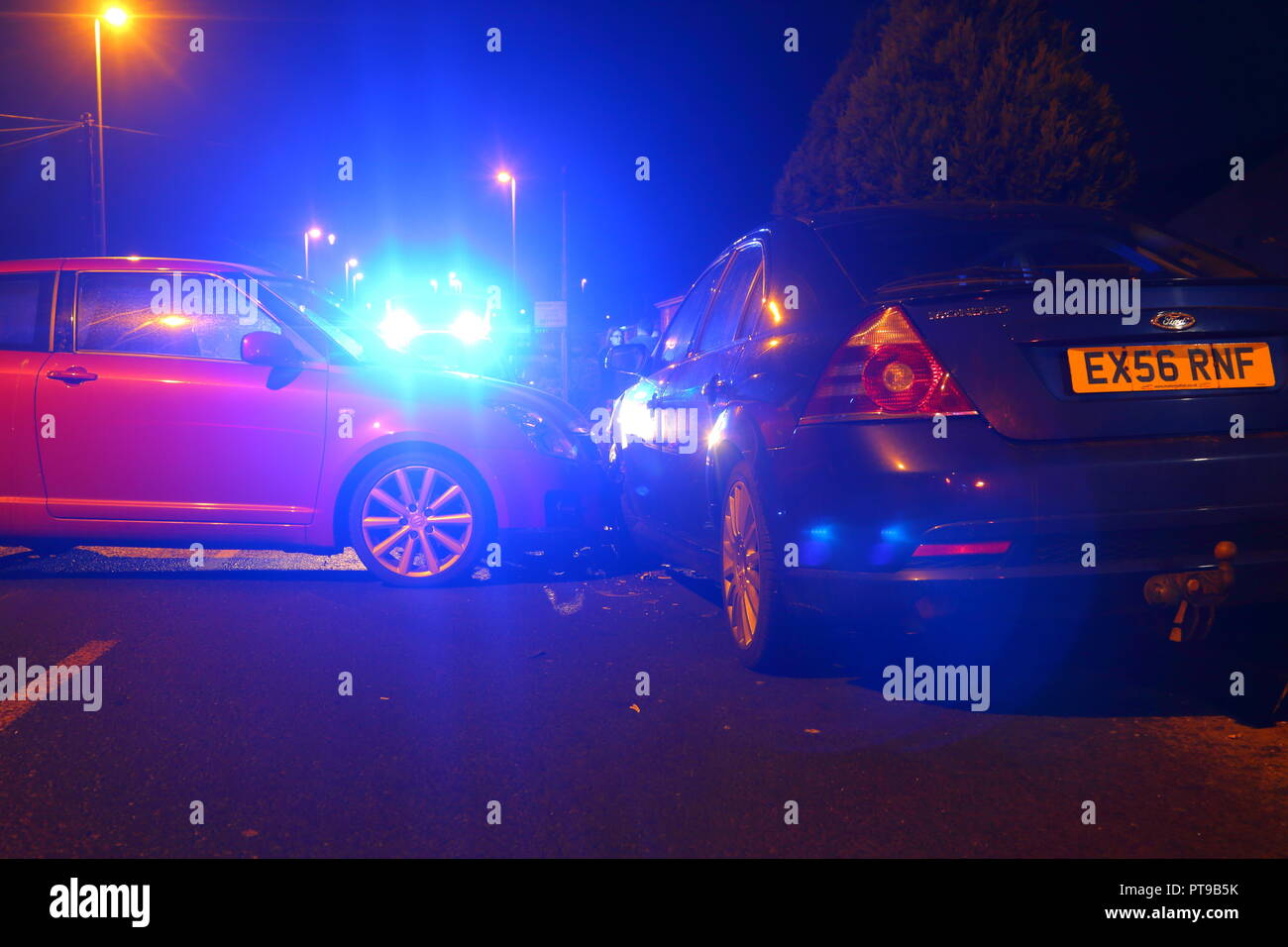 The scene of a RTC on Astley Lane in Swillington, Leeds, where it is