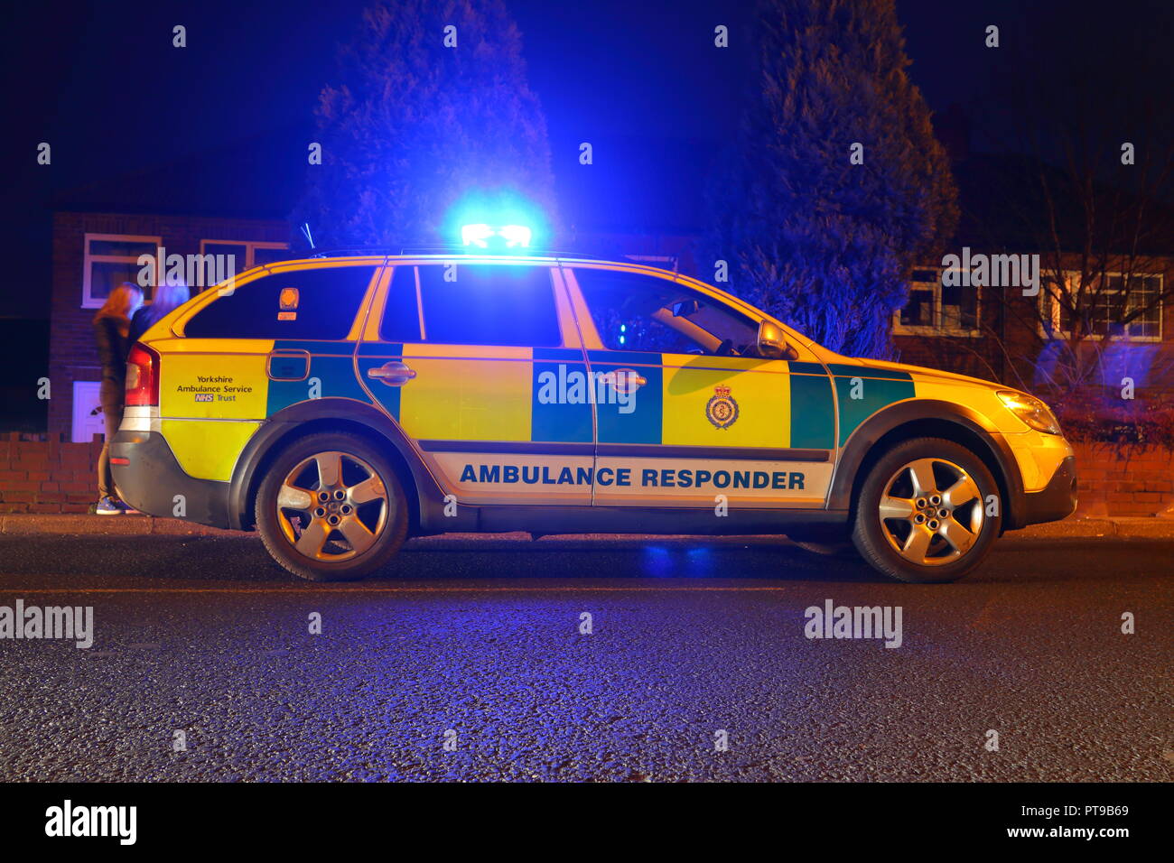 The scene of a RTC on Astley Lane in Swillington, Leeds, where it is