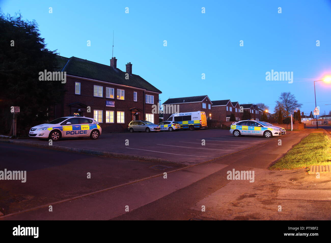 Police Van At Night High Resolution Stock Photography And Images Alamy