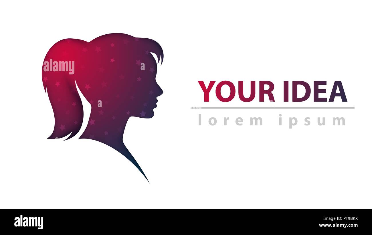 Head girl. Abstract paper template Stock Vector Image & Art Alamy