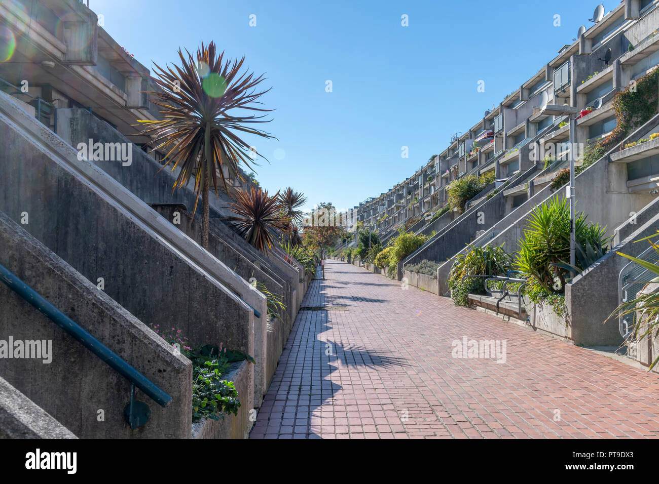 Alexandra Road Estate (also known as Rowley Way) Camden. Designed by