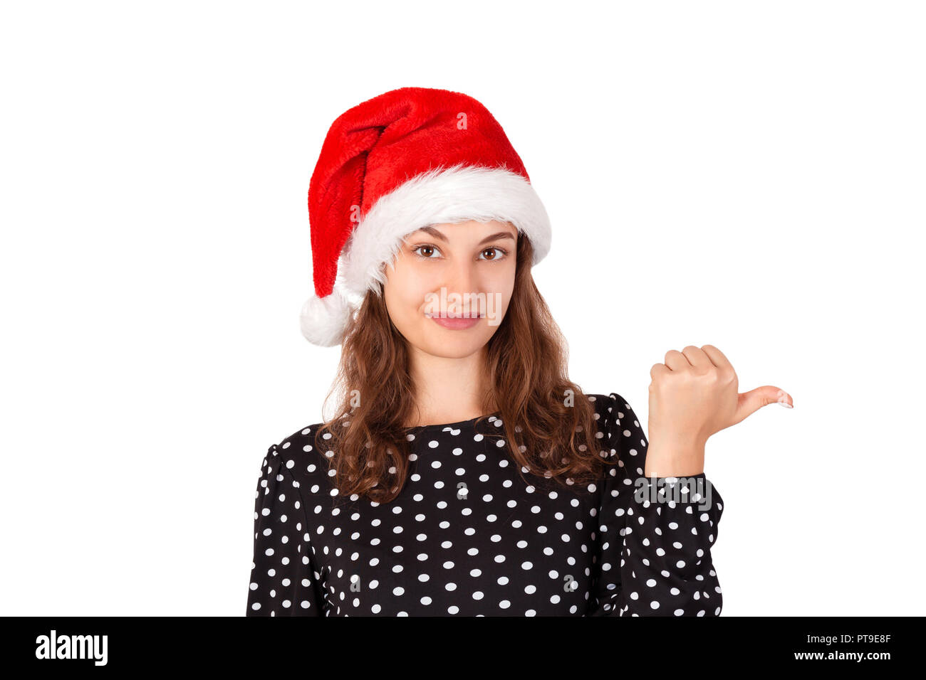 santa claus christmas hat isolated 