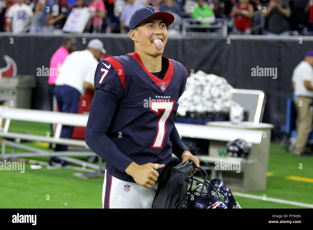 Houston, Texas, USA. 7th Oct, 2018. Houston Texans kicker Ka'imi
