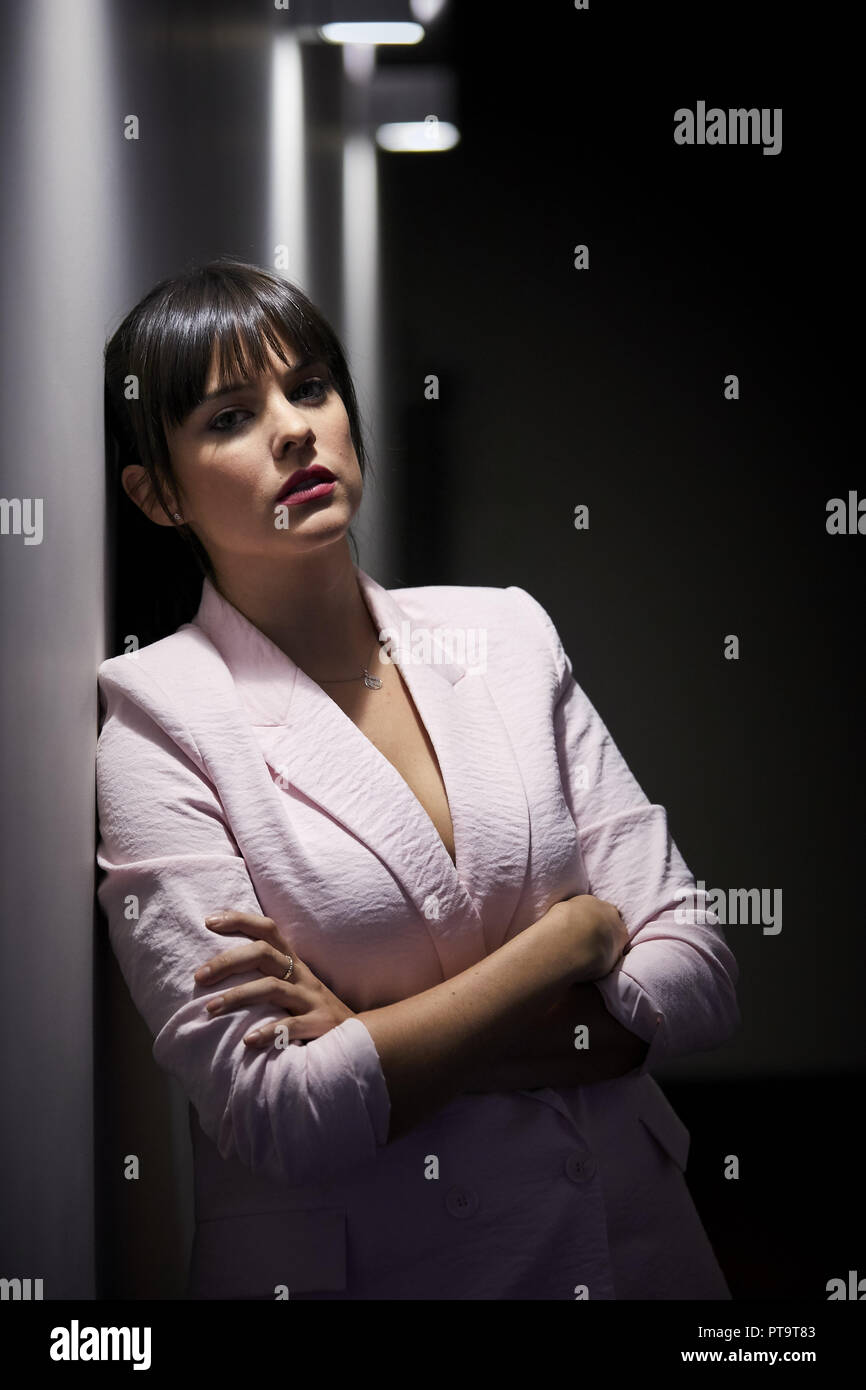 Madrid, Spain. 3rd Oct, 2018. Spanish actress Cristina Abad poses