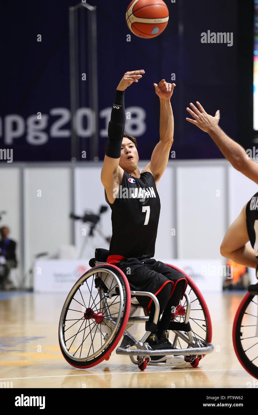 Jakarta, Indonesia. 7th Oct, 2018. Takuya Furusawa (JPN) Wheelchair