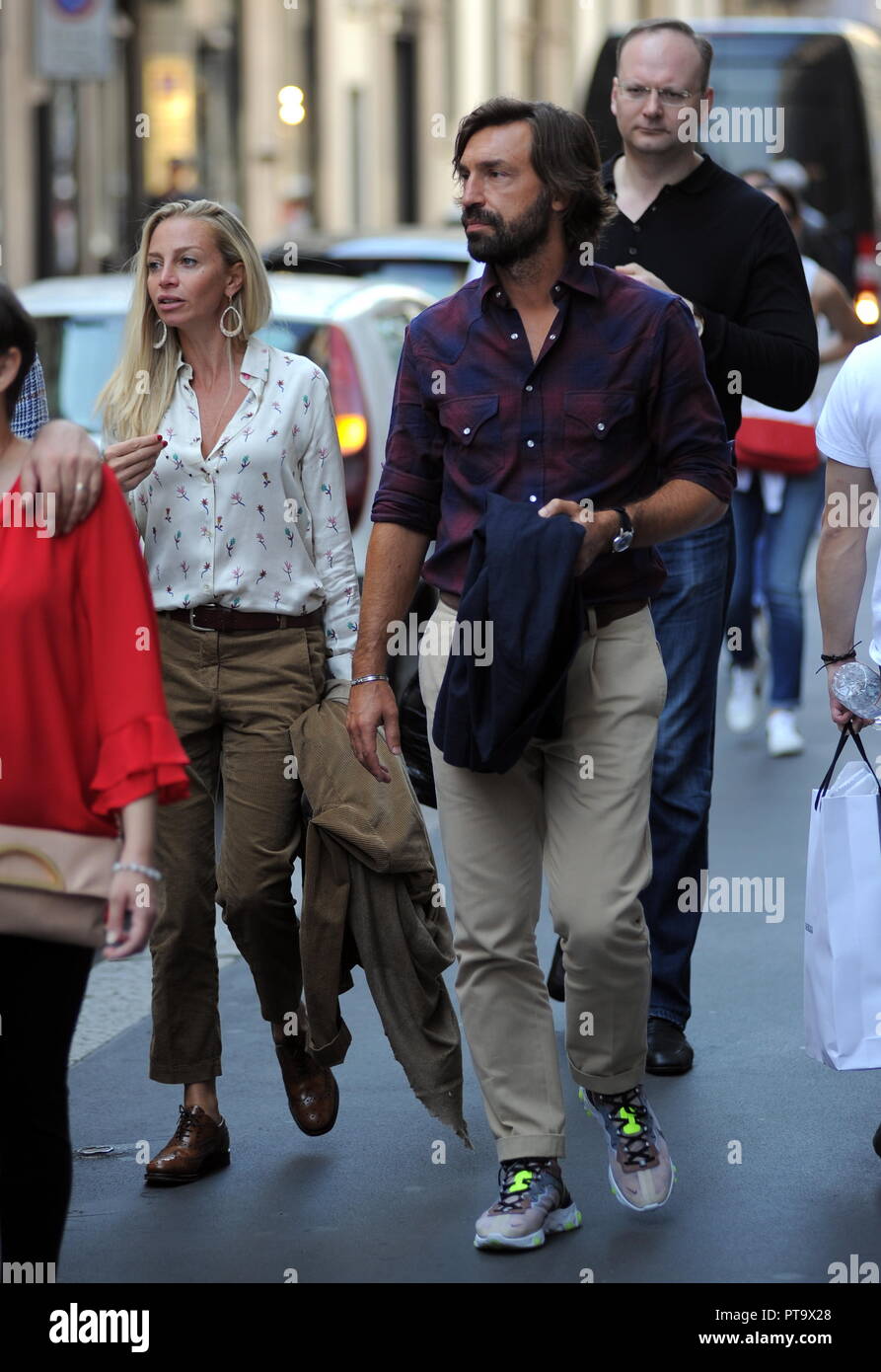 Andrea Pirlo And Valentina Baldini High Resolution Stock Photography And Images Alamy