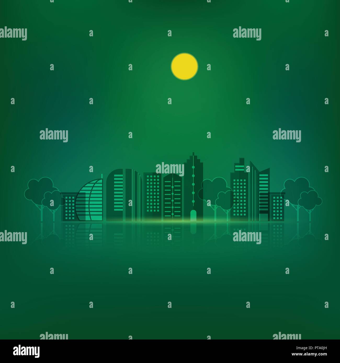 Night urban city design abstract background, stock vector Stock Vector ...