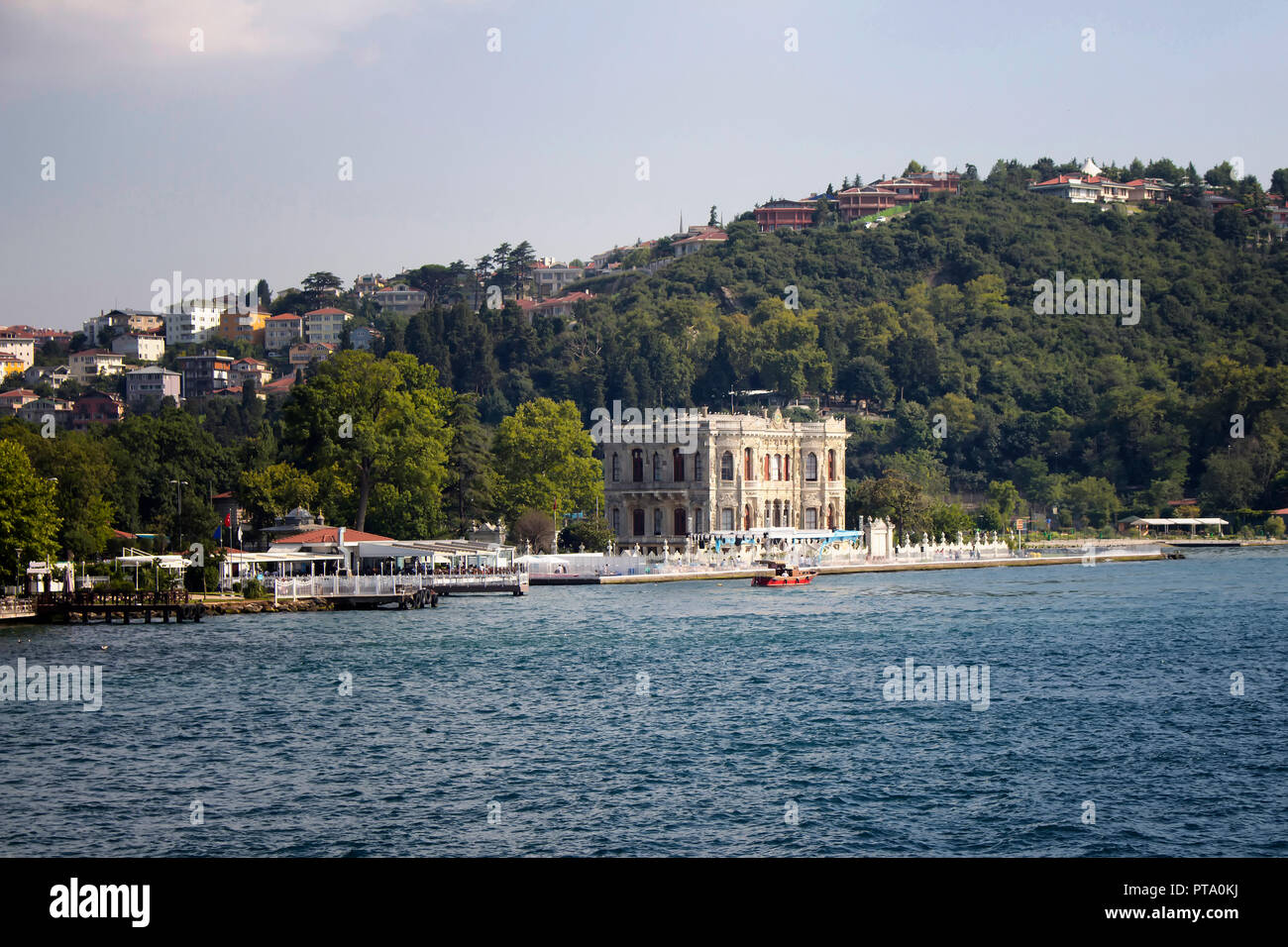 View of historical, old Ottoman mansion by Bosphorus on Asian side of