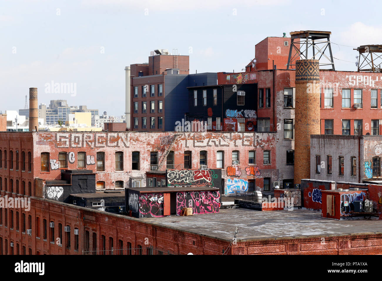 Industrial Rooftop Skyline in DUMBO Brooklyn, New York Stock Photo Alamy