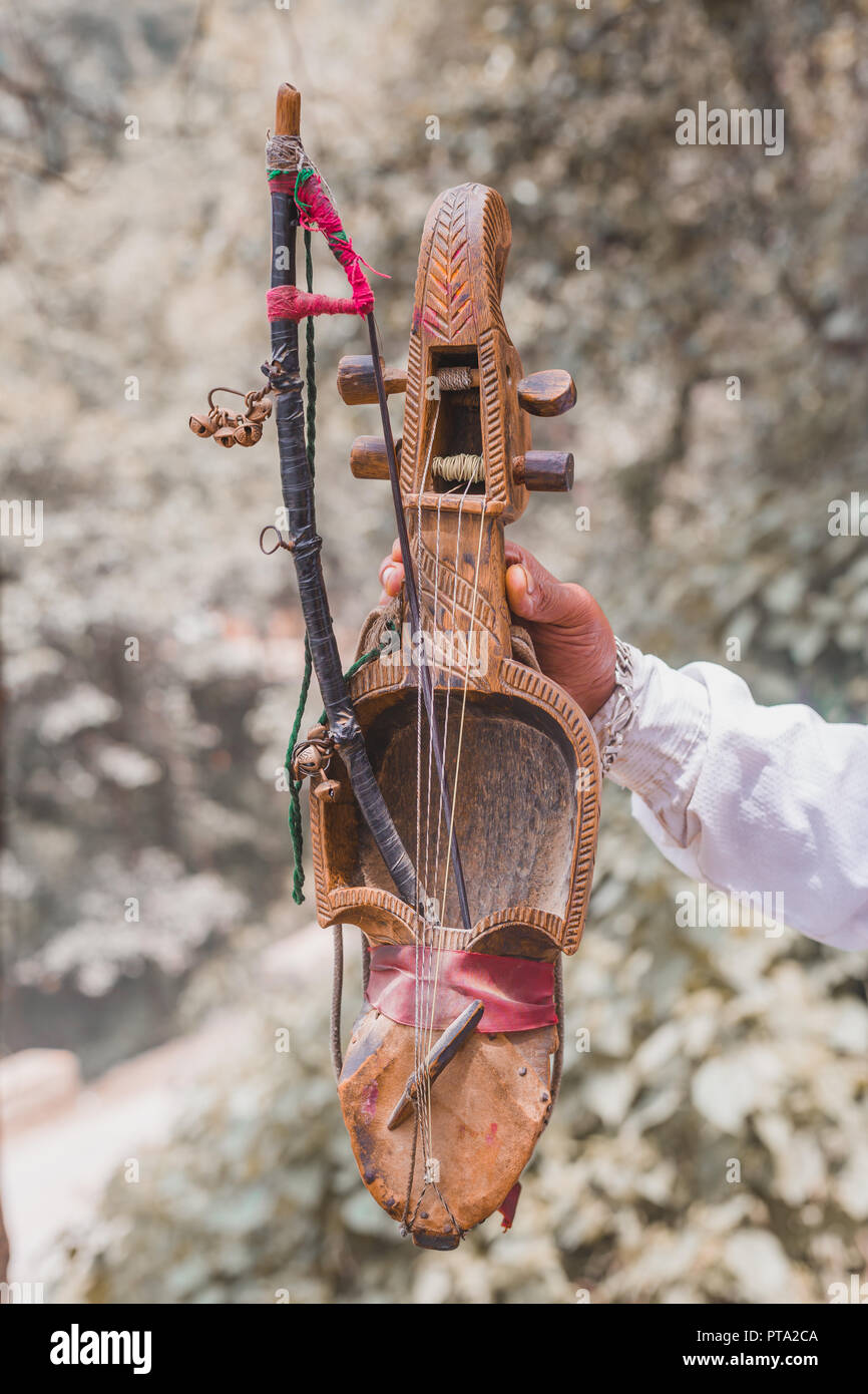 Sarangi,a traditional nepali musical instrument Stock Photo Alamy