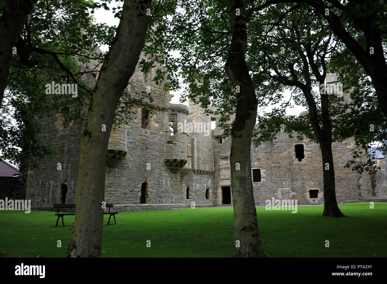Bishop & Earls Palace, Kirkwall, Orkney, Scotland, Highlands, United Kingdom Stock Photo