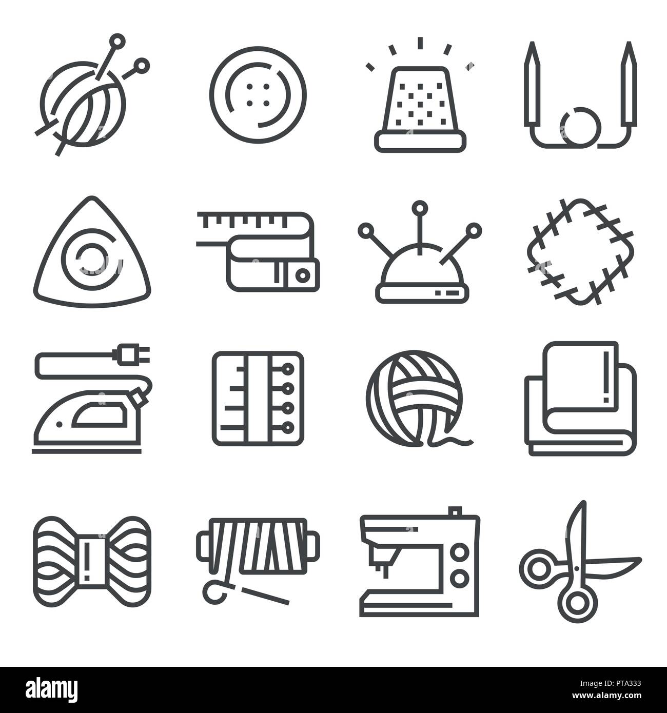 sewing pin icon over white background, line style, vector illustration  Stock Vector Image & Art - Alamy