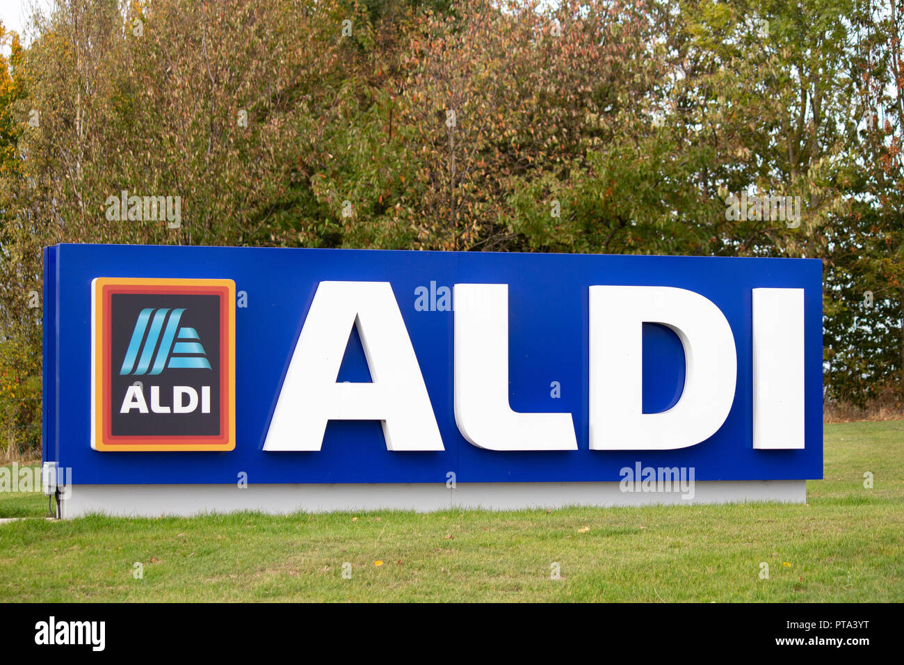 ALDI (UK) supermarket headquarters in Atherstone, North Warwickshire