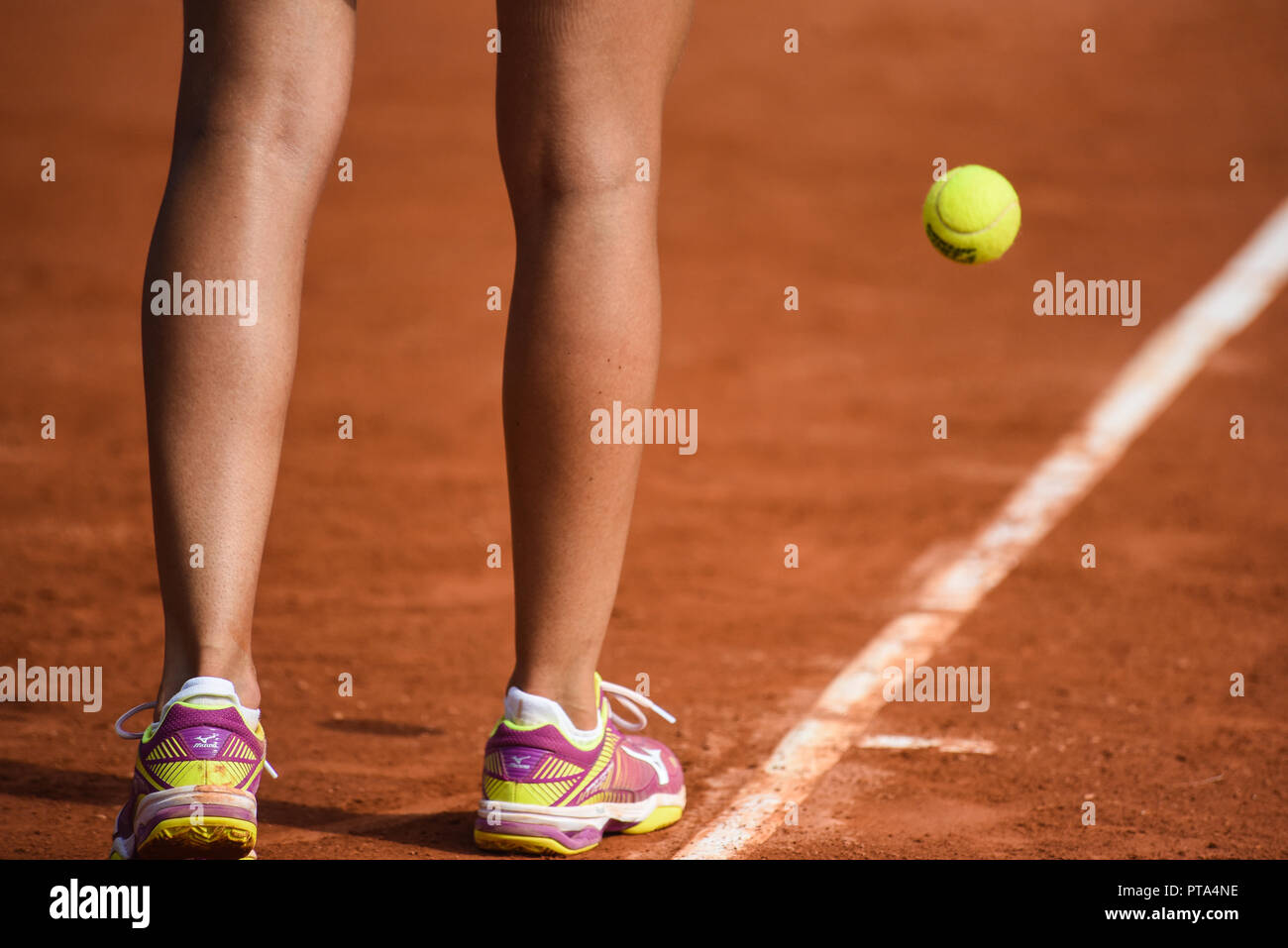 details of a women's tennis match Stock Photo Alamy
