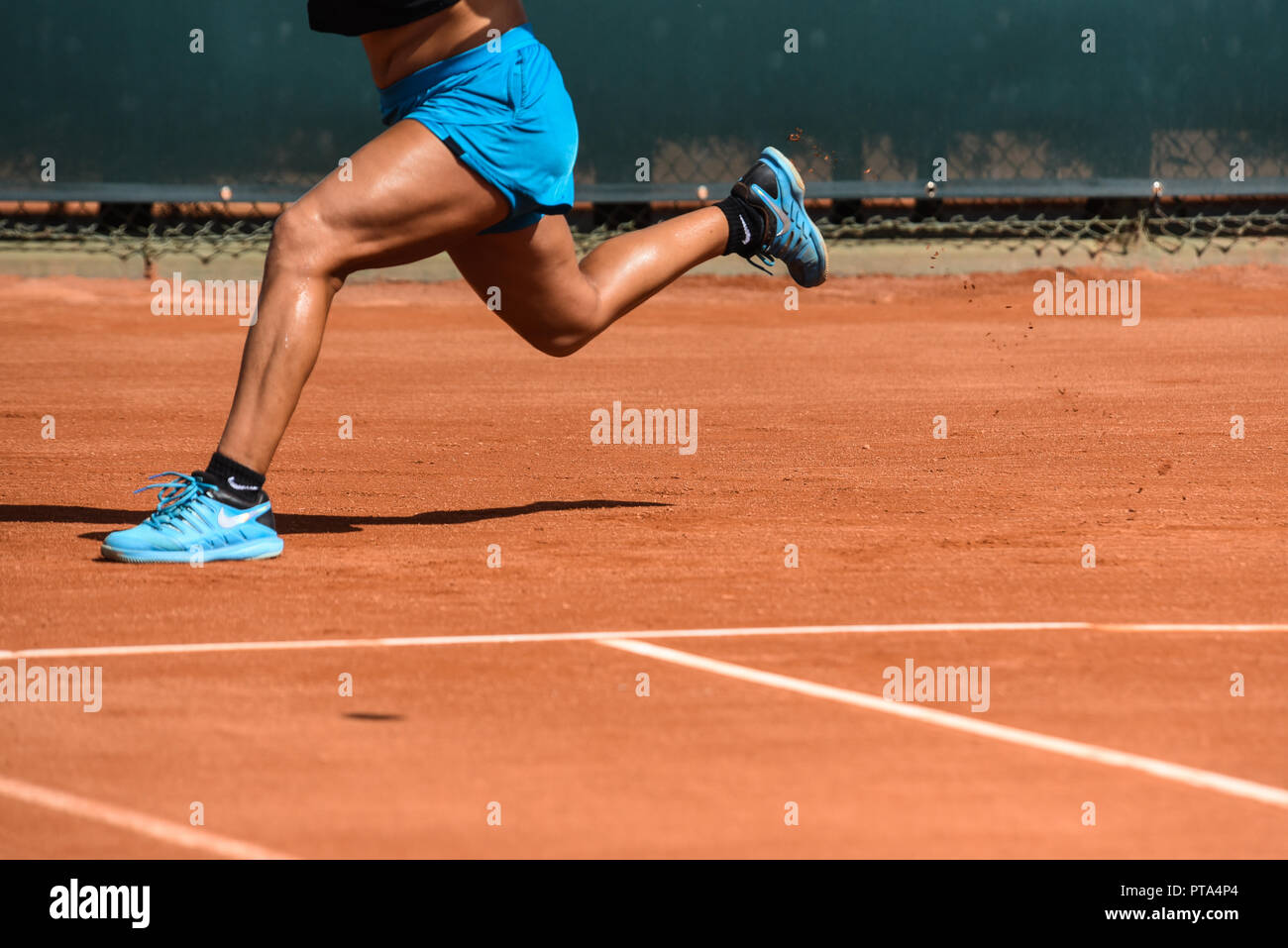 details of a women's tennis match Stock Photo Alamy