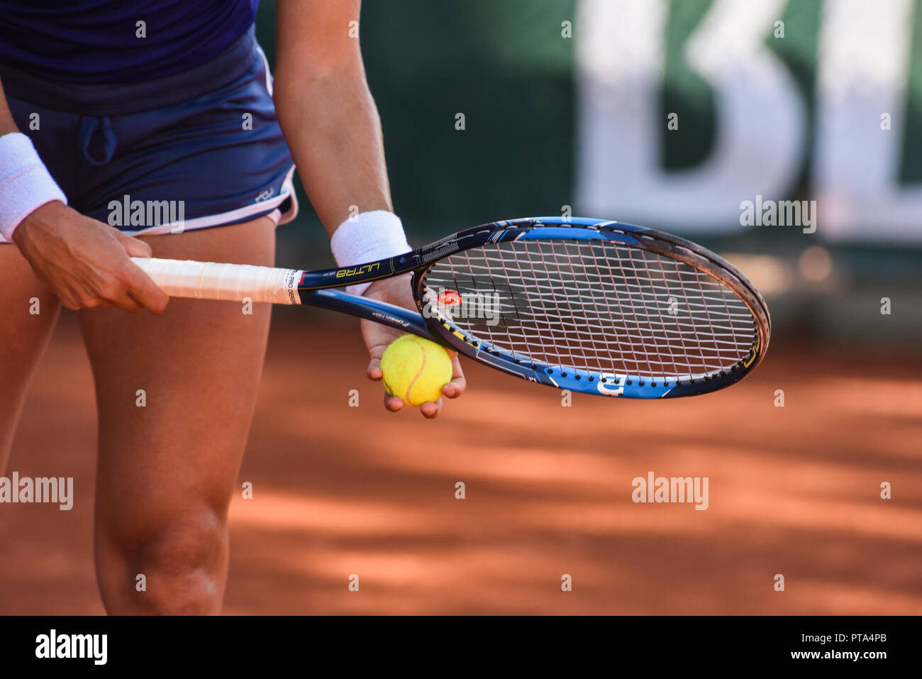 details of a women's tennis match Stock Photo Alamy