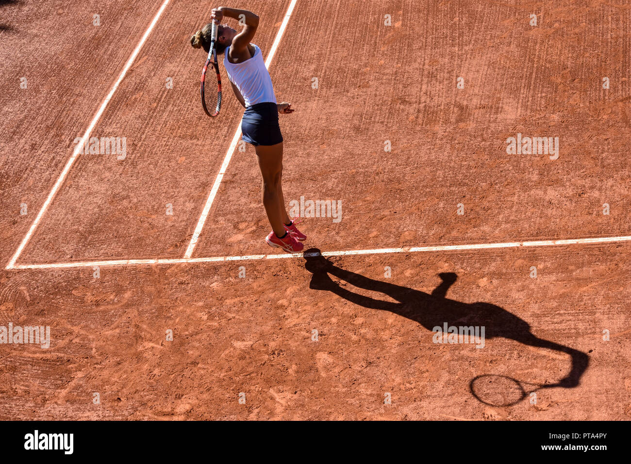 details of a women's tennis match Stock Photo Alamy