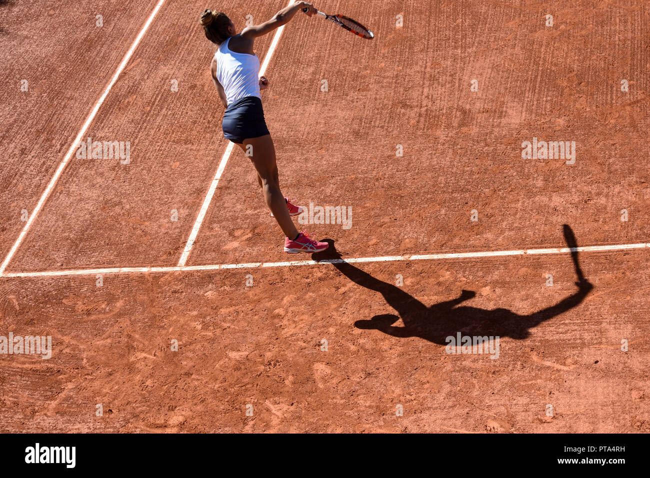 details of a women's tennis match Stock Photo Alamy
