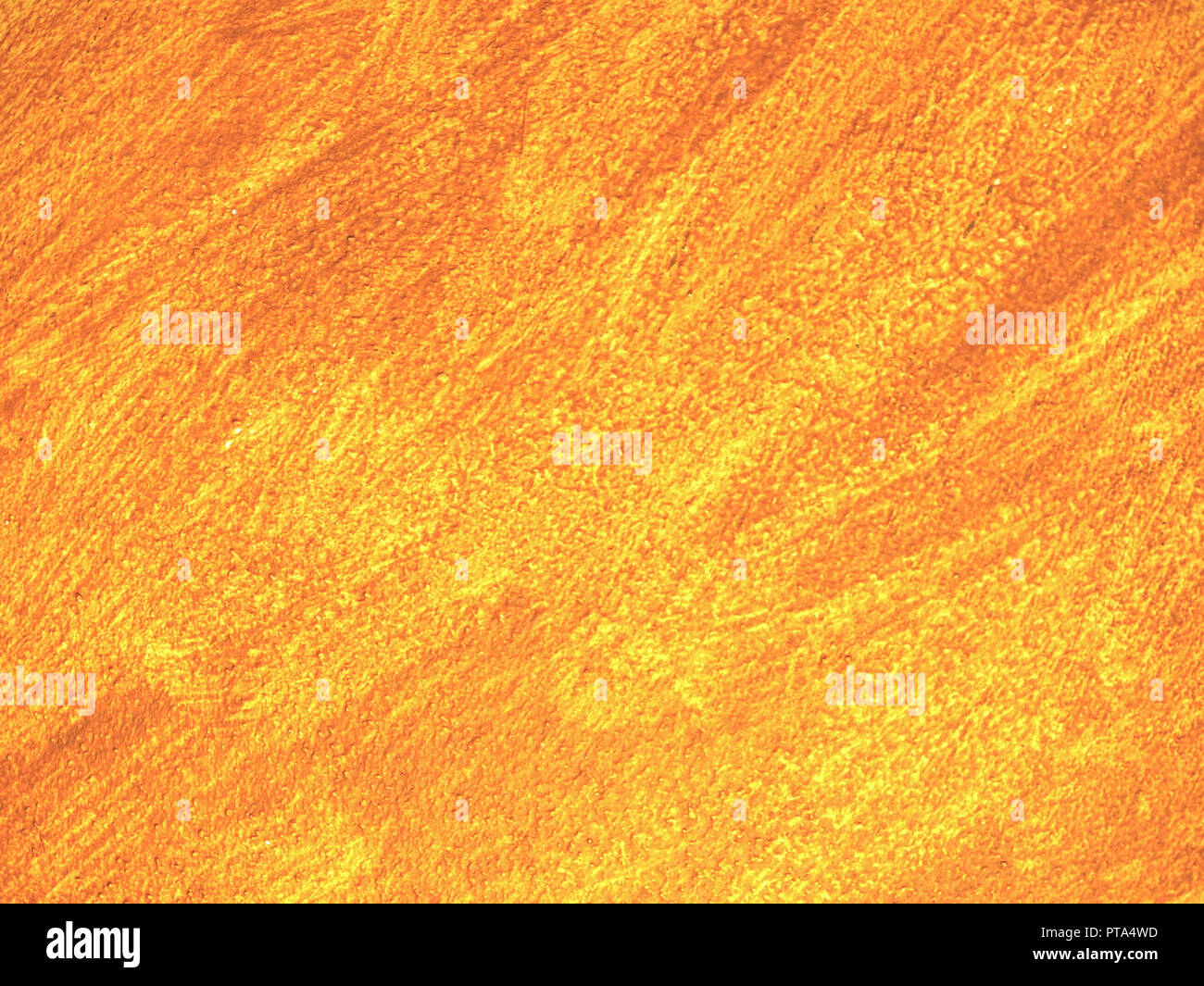 Stunning Of Yellow Orange Brush Strokes On Plaster Wall