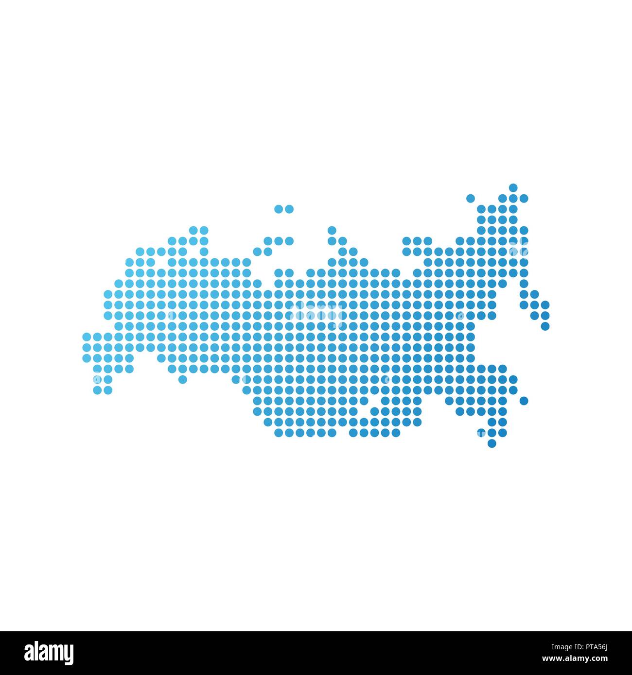 Map of Russia Stock Vector