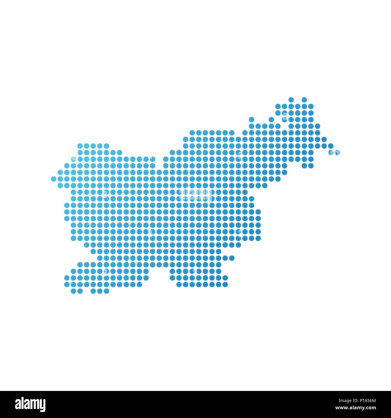 Slovenia white map hi-res stock photography and images - Alamy