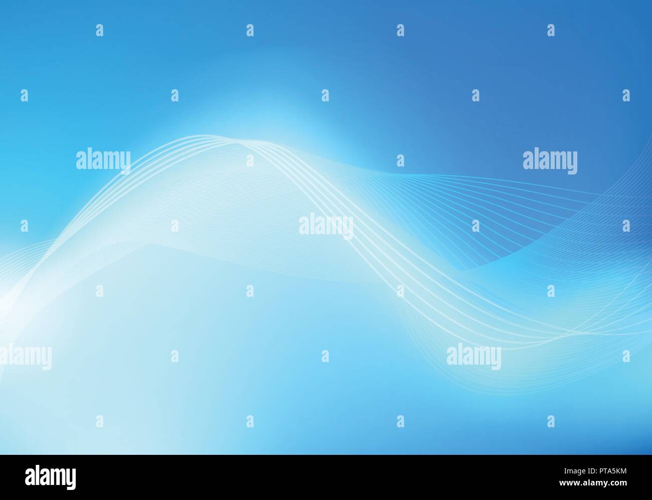 Abstract Blue Background with Light Curves, Vector Wallpaper Stock ...