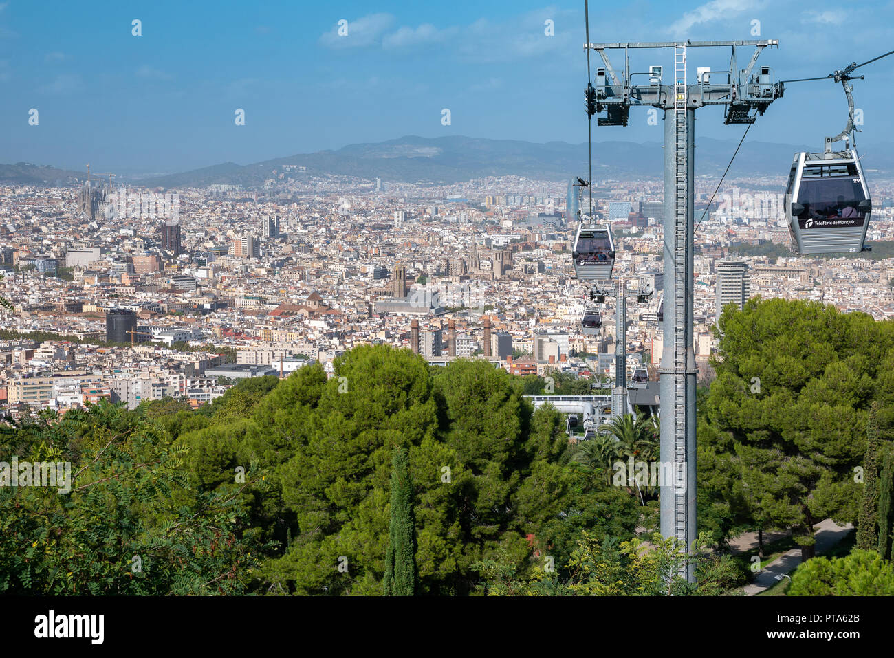 Teleferic de montjuic cable car hi-res stock photography and images - Alamy