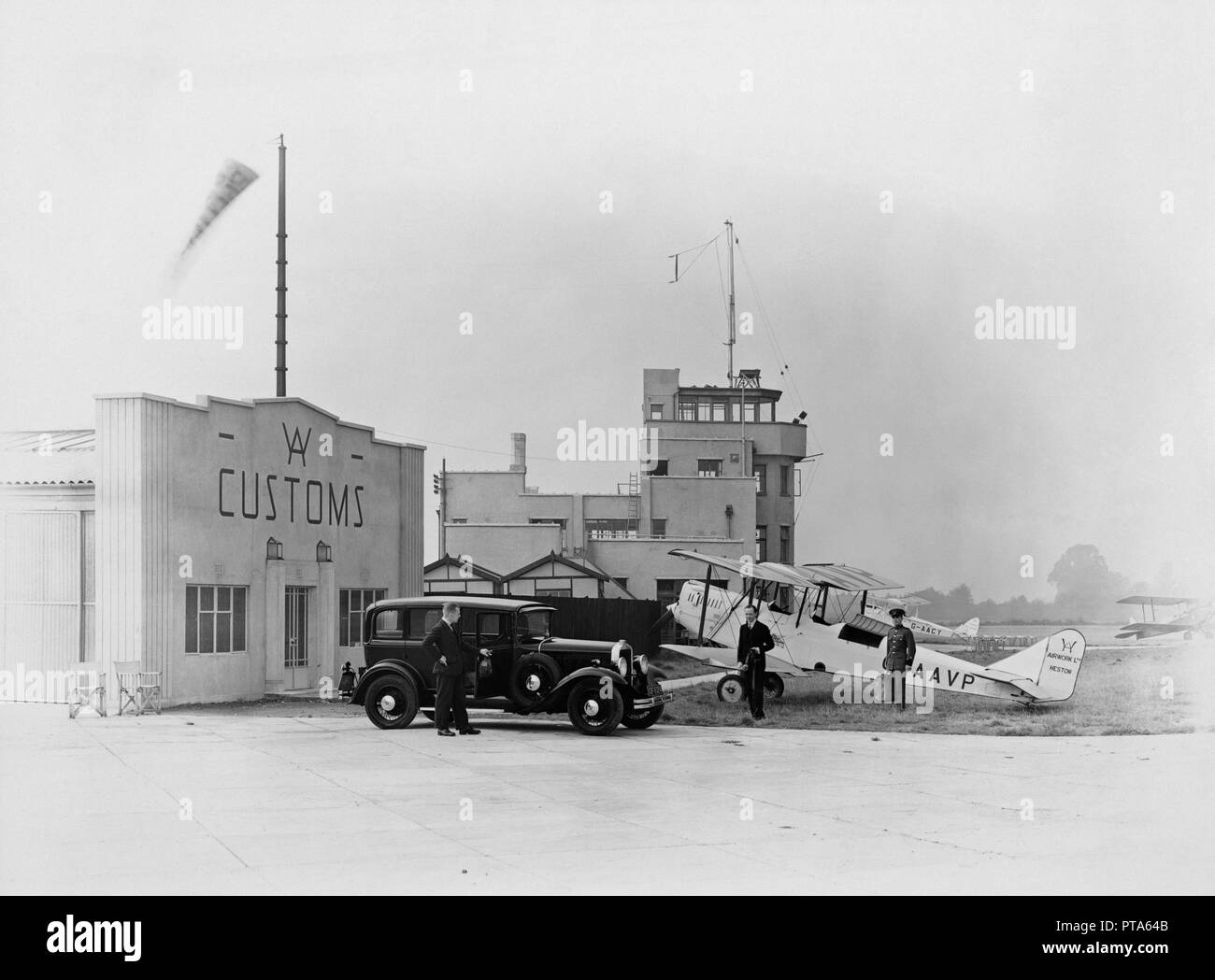 Heston Aerodrome, Hounslow, Middlesex, c1930s. Creator: Aerofilms. Stock Photo