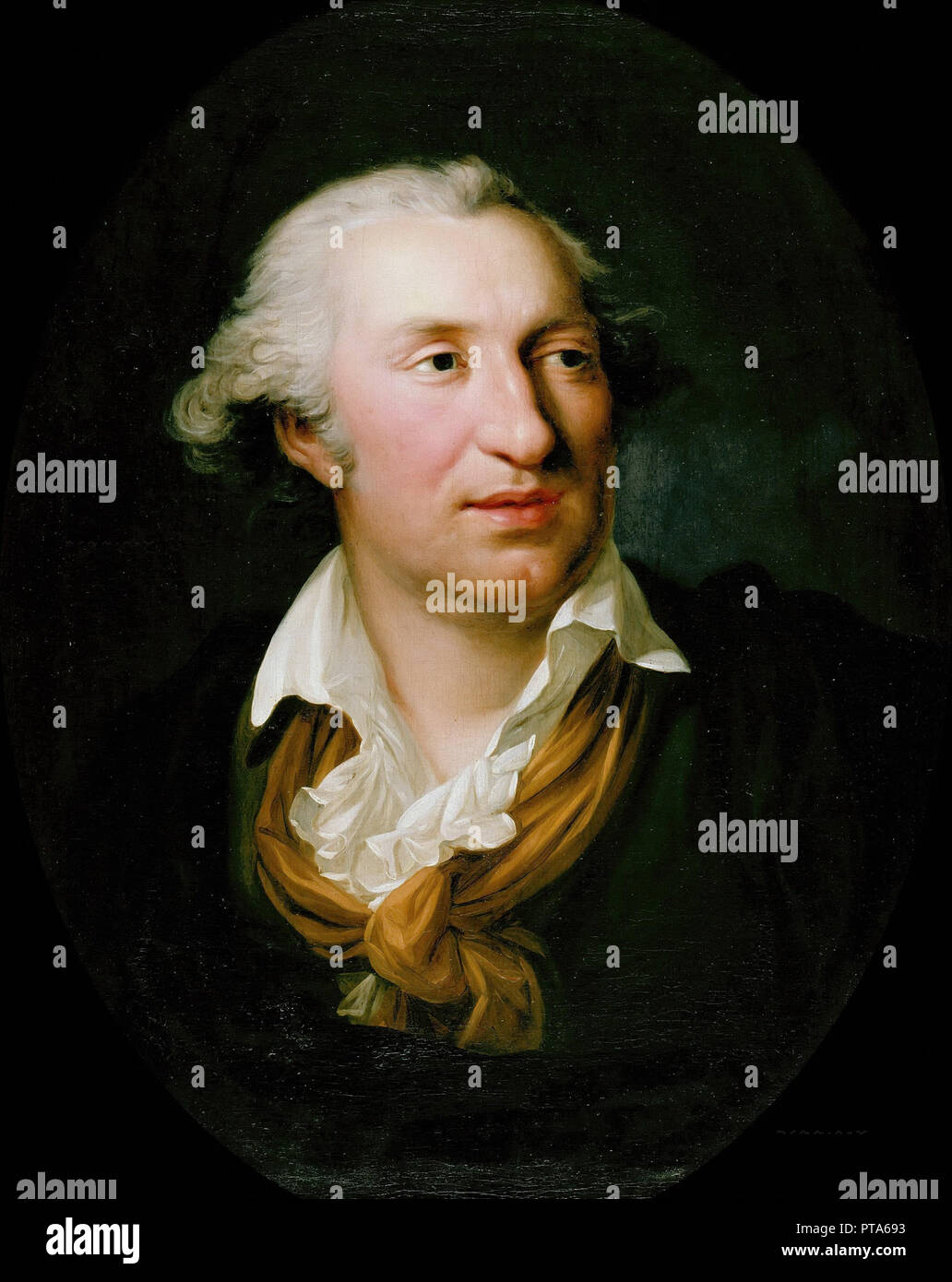 Portrait of Johann Gottfried Schadow (1764-1850), 1795. Creator: Weitsch, Friedrich Georg (1758-1828). Stock Photo