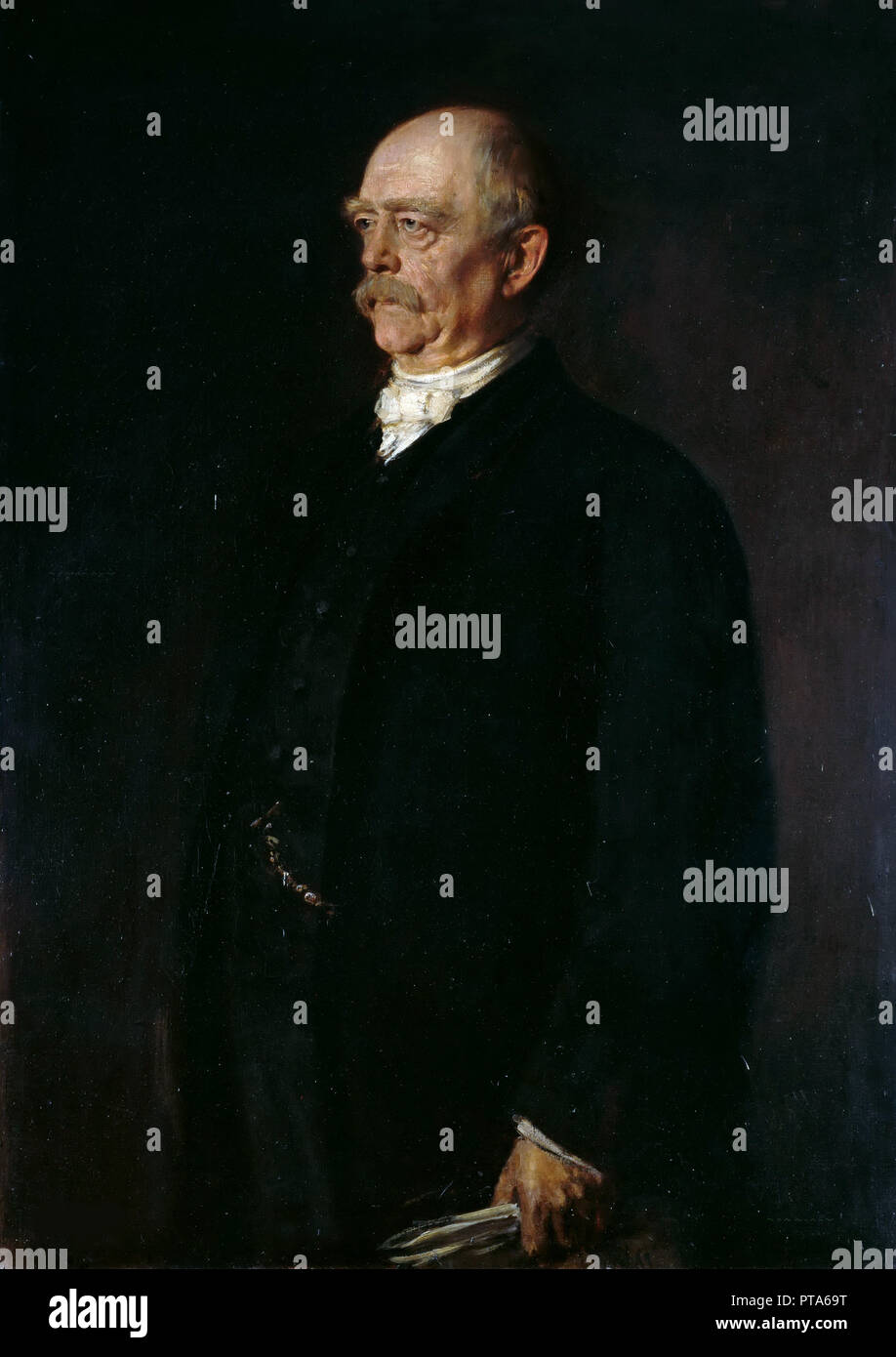 Portrait of Otto von Bismarck (1815-1898), 1884. Creator: Lenbach, Franz, von (1836-1904). Stock Photo