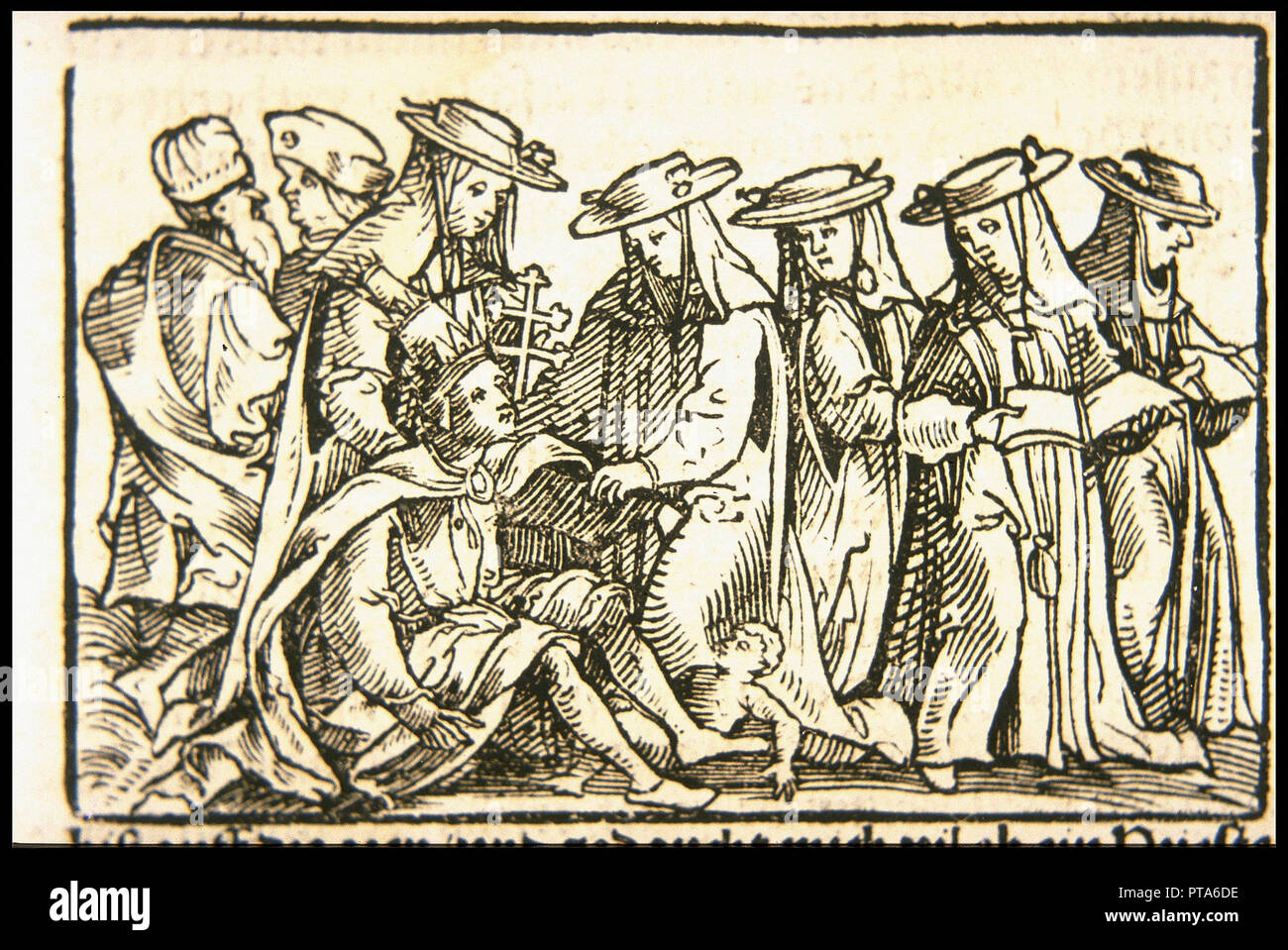 Pope Joan, ca 1545. Creator: Burgkmair, Hans, the Elder (1473-1531). Stock Photo