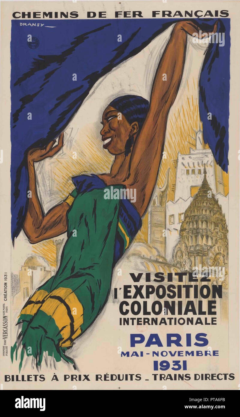 The Paris Colonial Exhibition (Exposition coloniale internationale), 1931. Creator: Dransy, Jules Isnard (1883-1945). Stock Photo