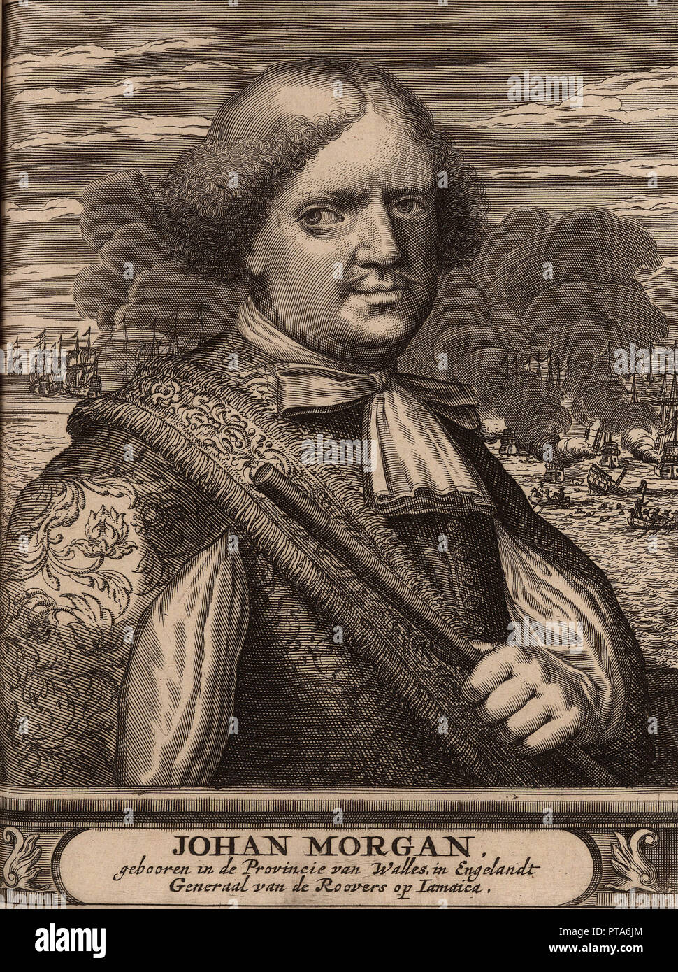 Sir Henry Morgan, 1678. Creator: Anonymous. Stock Photo