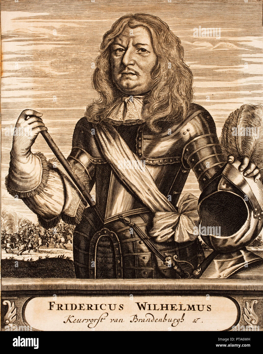Portrait of Frederick William (1620-1688), Elector of Brandenburg, Duke of Prussia, 1675. Creator: Anonymous. Stock Photo