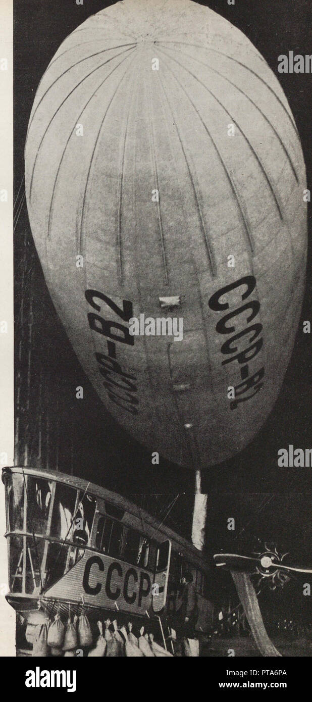 Soviet Dirigible The Soviet Union has begun to build dirigibles. Illustration from USSR ...