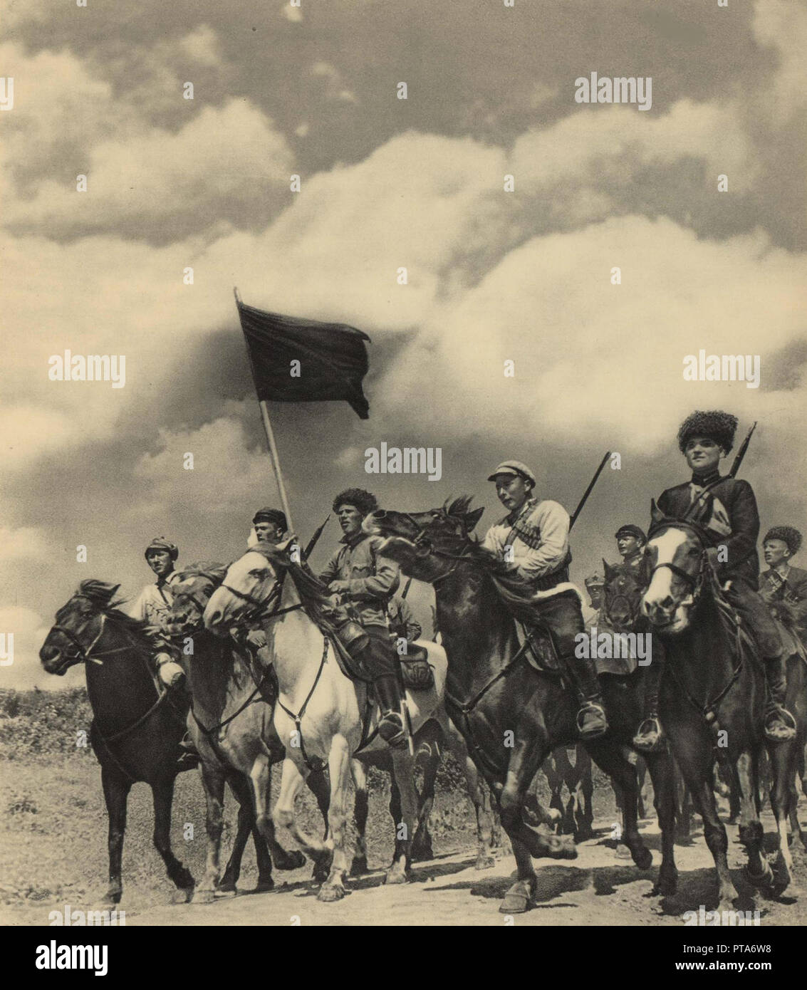 The 1st Cavalry Army, Early 1930s. Creator: Anonymous. Stock Photo