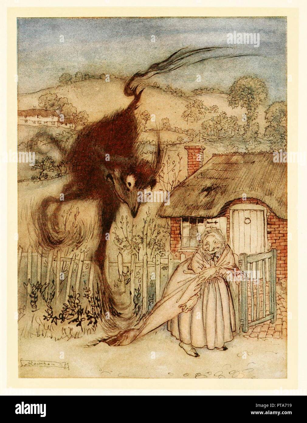 Well! she chuckled, I am in luck!, from English Fairy Tales, pub. 1922 ...