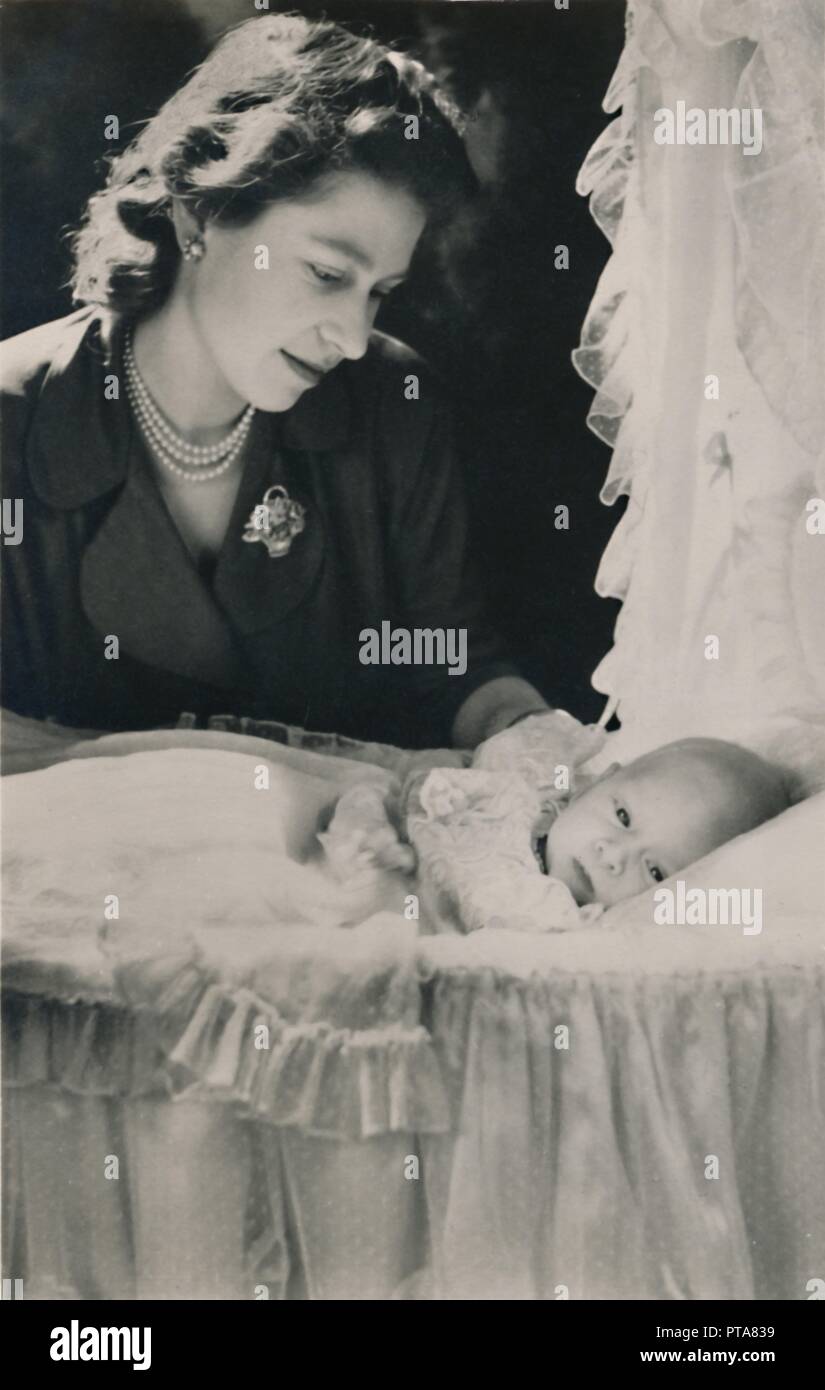 'Princess Elizabeth with her Infant Son Prince Charles', 1948. Creator ...