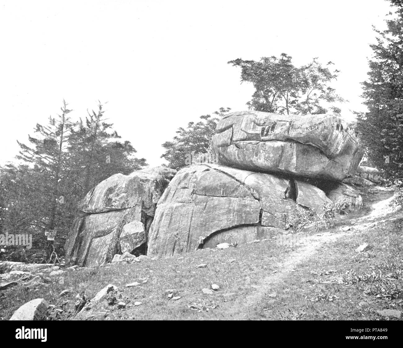 Devil's Den, Gettysburg, Pennsylvania, USA, c1900.  Creator: Unknown. Stock Photo