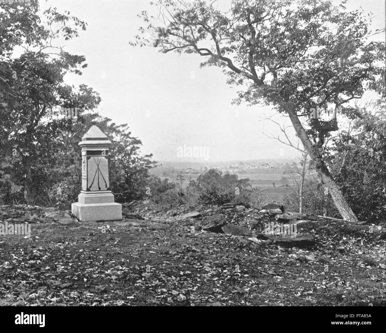 View from Culp's Hill, Gettysburg, Pennsylvania, USA, c1900.  Creator: Unknown. Stock Photo