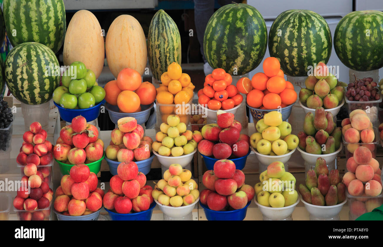 Kazakhstan; Almaty, Green Market, food, fruit Stock Photo Alamy