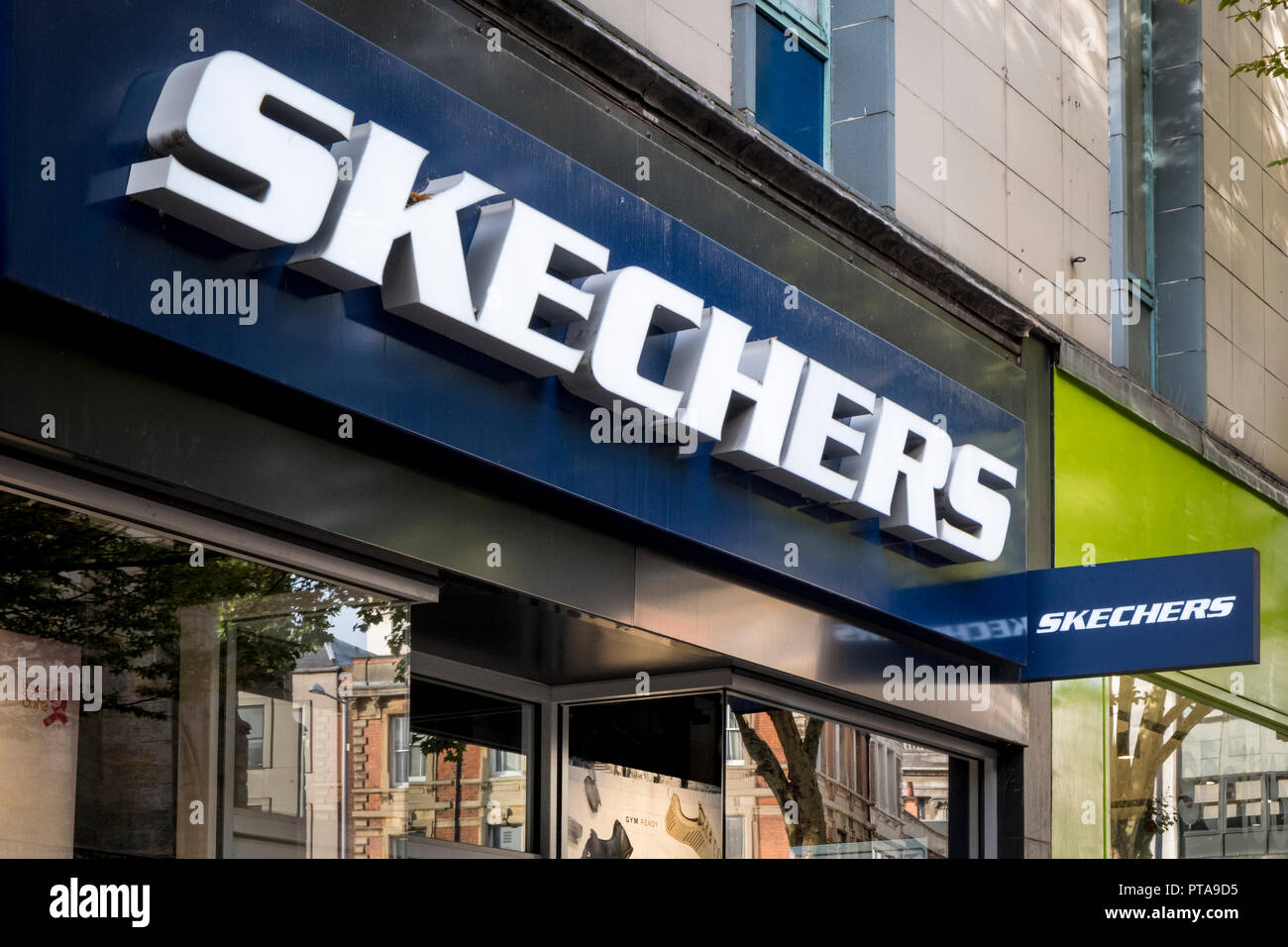 Skechers shop, Nottingham, England, UK 