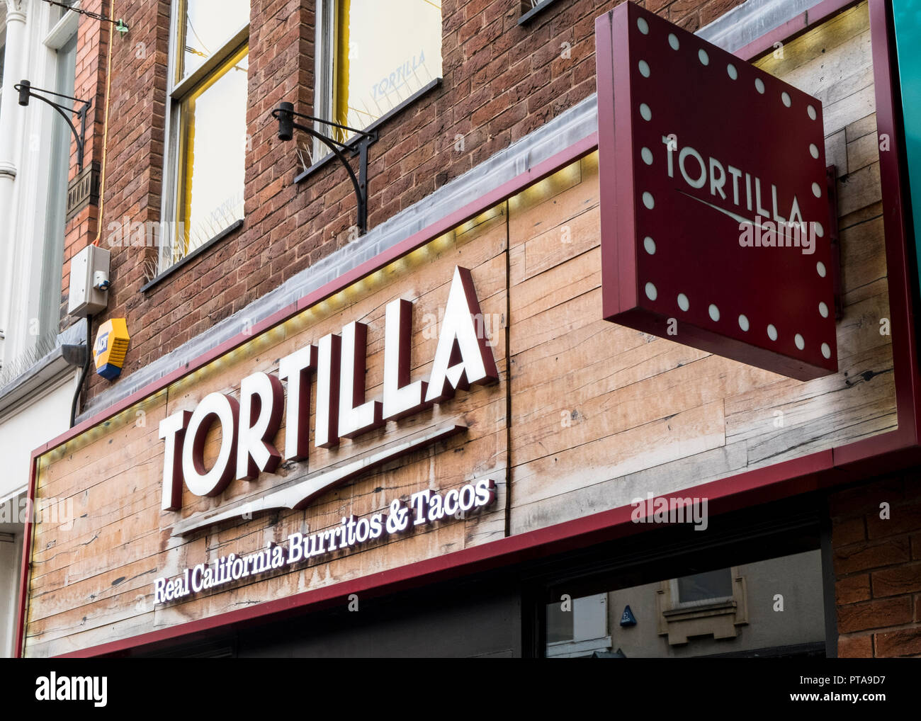 Tortilla restaurant, Nottingham, England, UK Stock Photo
