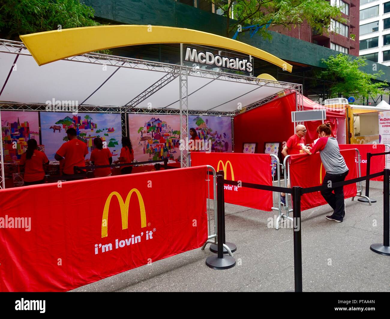 Mcdonalds promotional booth hires stock photography and images Alamy
