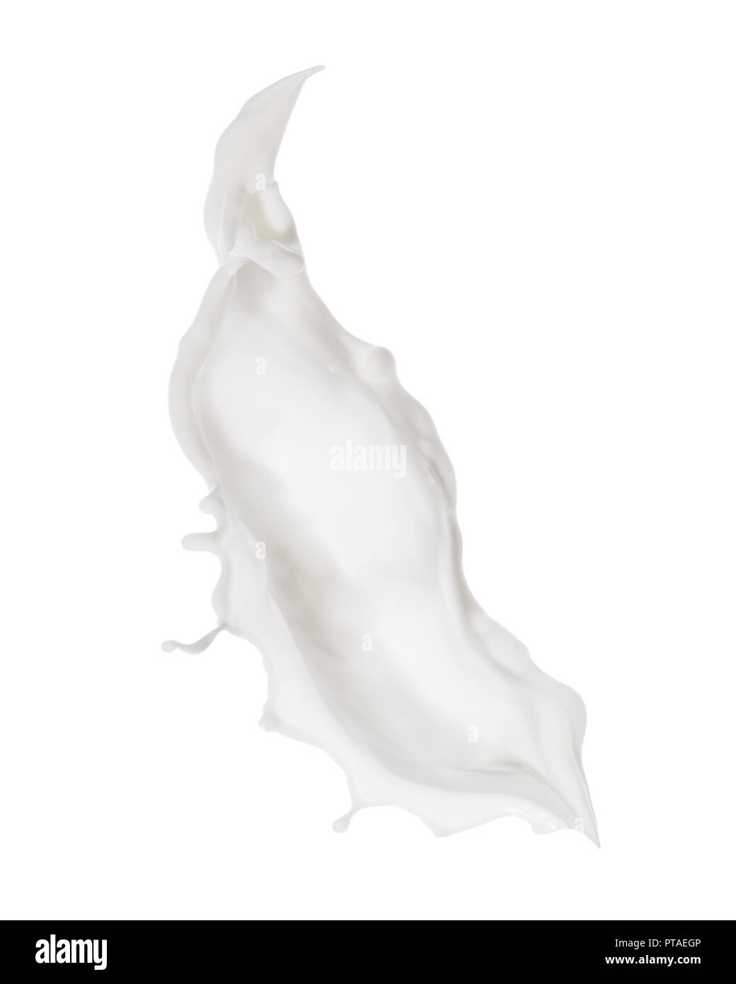 Splash of milk isolated on white background Stock Photo - Alamy